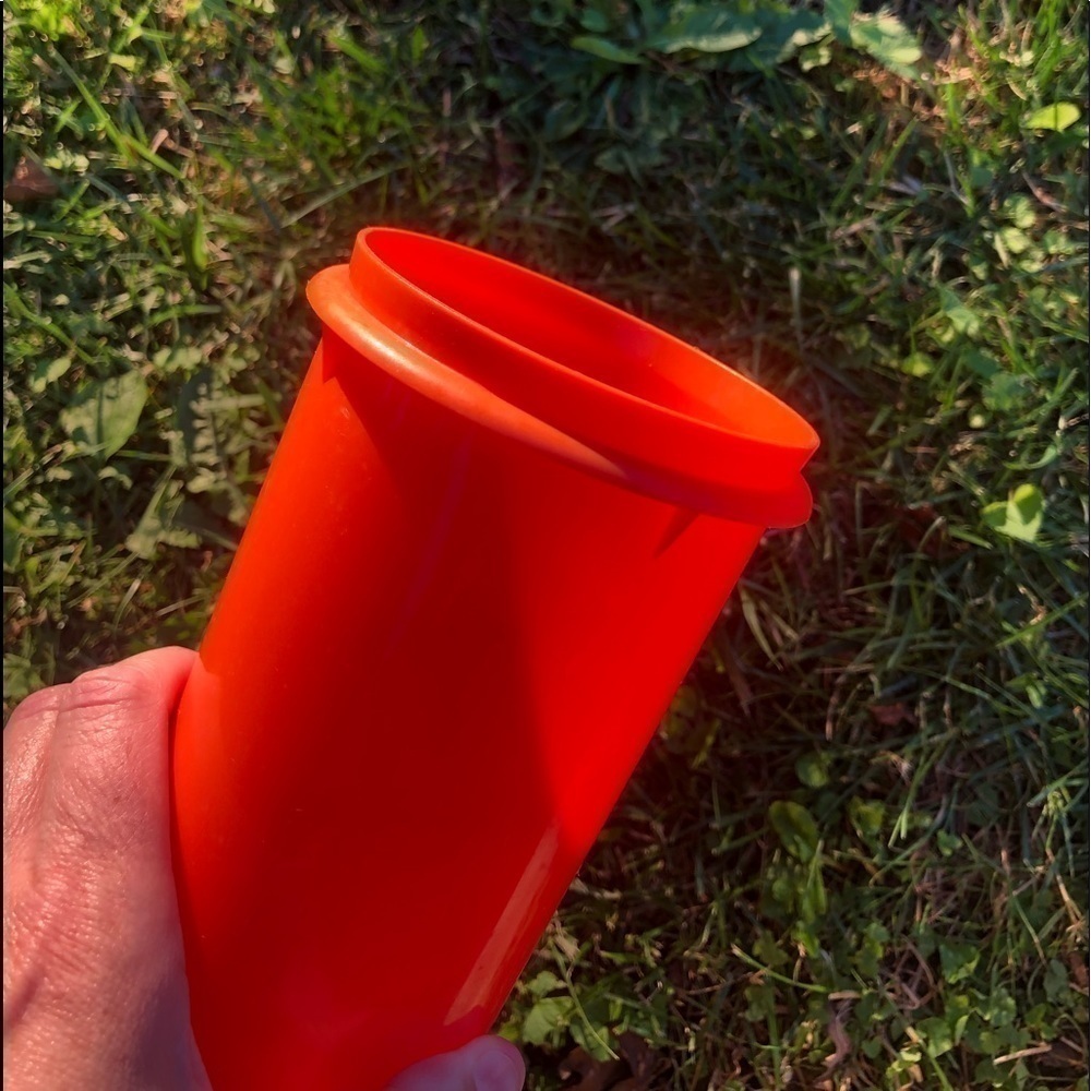 Vintage Tupperware Harvest Orange 48oz lid not included